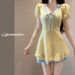 Plus Size One Piece Swimsuit Dress Style Conservative Slimming Cute Japanese Style For Women Student Hot Spring Swimwear_ecoleips.com