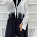 Verve MQ210 New Muslim Women's Clothing Dubai Fashion 3D Embroidered Wrinkled Cardigan Abaya_ecoleips.com