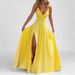Women's Slim Fit Ruffle Dress Spring 2026 American Style Solid Color Sexy Slit Casual Summer Fashion Dress_ecoleips.com