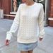 Diyun European And American Style Casual Vacation Solid Color Long Sleeve Base Sweater Knitted Women's Clothing 2025_ecoleips.com
