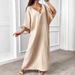 Women's Clothing Lace Elegant Loose Long Skirt Casual Bat Sleeve Robe_ecoleips.com