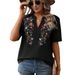 2026 European And American Summer New Fashion Thousand-Needle Embroidery Patchwork Lace Trim Top For_ecoleips.com