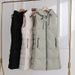 Women's Clothing Vest Solid Color Loose Long Hooded Vest Waistcoat Down Cotton Vest Jacket_ecoleips.com