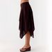 Bohemian Floral Print A-Line Skirt - High Waist Asymmetric Hem Midi Skirt For Women_ecoleips.com