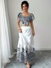 Women's All Over Print Off Shoulder Top & Skirt Set, Boho Chic Fashion Casual Shortsleeve Top & Skirt For Daily Holiday Vacation_ecoleips.com