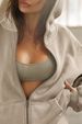Women's Hooded Cardigan Sweatshirt Casual Sports Jacket Polyester Autumn Winter Fashion Top_ecoleips.com