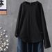 This Stylish, Long-Sleeved Women's Top Features A Solid-Color Design With An Elegant Perforated Pattern. It's Perfect Fo_ecoleips.com