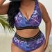 Verve 2024 New Sexy Plus Size Swimsuit High Waist Two-Piece Bikini Women's Swimwear_ecoleips.com