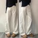 Retro American Brown Curved Jeans plus Size Women Straight Leg Slimming Wide Leg Pants for Pear Shaped Figures Autumn Style_ecoleips.com