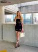 Weird Puss Party Strapless Dress Women Patchwork Mesh Summer Trend Sleeveless Midnight Sexy Hip Mini Bodycon Skinny Clubwear_ecoleips.com