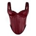 Women's Clothing Leather Lace Suspenders Inner Tops Slim Fit High End Herringbone Bra Outer Wear_ecoleips.com