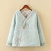girl Vintage Embroidered Linen Chinese Style Women Winter Loose Tea Dress Integrated Coat Cotton Padded Jacket_ecoleips.com