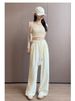 K Loose Drooping Pants For Women, New Casual Straight Leg Thin Wide Leg Pants_ecoleips.com
