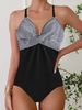 Women's Sexy Swimsuit Exclusive Color Blocking Unique Style Bikini Set Regular Size Polyester_ecoleips.com