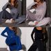 Elegant Tie-Waist Long Sleeve Top & Slim Fit Pants Set – Chic & Comfortable For Fall & Winter_ecoleips.com