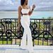 2025 New Summer Women's Two-Piece Bandage Set Sexy Strap Short Top + High Waist Flared Pants_ecoleips.com