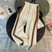 Women's Clothing Autumn Contrast Color Stitching Hooded Cardigan Jacket Wide Leg Pants Two Piece Suit Trendy_ecoleips.com