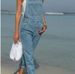 Women's Clothing Denim Skirt Overalls Slimming Suspenders Skirt Jumpsuit_ecoleips.com