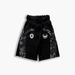 Unisex Casual Faux Two Piece Trendy Design Retro European American Style Shorts Dark Print Loose Fit Women's Clothing Bottoms_ecoleips.com