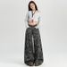 Orange Silk Clothing # American Spicy Girl Camouflage Waist Wide Leg Casual For Women's Spring New High Street Slimming_ecoleips.com