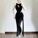 AD294 Sweet, Sexy, Fashionable, Asymmetrical Hem, Waist-cinching, Tie-waist, Bodycon, Summer Slim-fit, Elegant Knitted_ecoleips.com