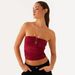 Aria Basics Aria Basics 2025 New European And American Cross-Border Solid Color Sexy Hot Girl Navel-Revealing Off-Shoulder Sleeveless Tube Top_ecoleips.com