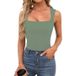 Women's Slim Fit Square Neck Sleeveless Vest Top Style Inner Wear Sexy_ecoleips.com