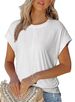 Verve 2025 Women's Round Neck Short Sleeve Casual T-Shirt With Raglan Sleeves And Elastic Waistband_ecoleips.com