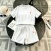 Pony Pattern Women's Slim Fit Bear Print Pant Set Casual Sportswear Two Piece Student Outfit Korean Style Thin Summer Fashion_ecoleips.com