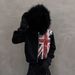 Women's Clothing Retro Printed Hoodie Long Sleeve Zipper Sweater Fur Collar Street Trend_ecoleips.com