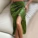 Voya European And American Women's Popular Sexy Split Hip Skirt With Fashionable Commuting Velvet Sexy Half Skirt Temperament_ecoleips.com