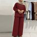 Women's Fashion 2 Piece Set 2025 Spring New Muslim Casual Suit_ecoleips.com