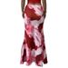 Women's Elegant Floral Print Midi Skirt Tie Dye Stretchy Casual Beach Look Vertical Length Perfect for Vacation_ecoleips.com