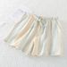 2024 Summer 100% Cotton Pajamas Shorts Printed Women's Loose Fitting Sleep Bottoms Elastic Waist Sleep Shorts Home Lounge Wear_ecoleips.com