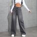 Women's Vintage Gray Washed Jeans – Relaxed Straight-Leg Denim Pants For Streetwear & Casual (S-XXL)_ecoleips.com