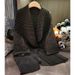 Women's Clothing Large Lapel Mid Length Pleated Windbreaker Temperament Commuting Loose Buttonless Cardigan Jacket Women's Spring New Style_ecoleips.com