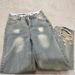 Vintage Light Blue Distressed Patchwork Jeans High Waist Loose Wide-Leg Classic Denim Retro Style Women's Pants S-XL_ecoleips.com
