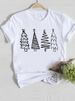 European And American Cross-border Foreign Trade Women's Clothing Christmas-themed Round-neck Printed Short-sleeve_ecoleips.com