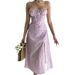 European And American Cross-border Women's Clothing 2023 Summer New Casual Floral Print Slit Long Dress For Women_ecoleips.com