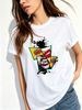 Women Pop Art Lips Cigar Collage Graphic T Shirt Retro Comic WOW Letter Print Splash Ink Crew Neck Short Sleeve Streetwear Summer Tee_ecoleips.com