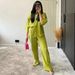 Women's Clothing Spring New Loose Shirt Wide Leg Pants Casual Suit_ecoleips.com