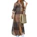 Aria Basics Aria Basics New Women's European American Spring And Autumn Fashion Sexy Single-Breasted Shirt Long Loose Turn-Down Collar_ecoleips.com