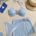 Women's Clothing Women's Sexy Solid Color Bikini Swimsuit Three Piece Set Style Two Piece Swimsuit Modest Coverage Beach & Pool Ready_ecoleips.com