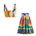 9277 Spring New Women's Fashion Camisole Vest + High Waist Printed Skirt Set_ecoleips.com