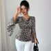 Leopard Print High-End Long-Sleeved Shirt For Women Fashionable Elegant Autumn/Winter Clothing_ecoleips.com