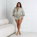 Sexy And Elegant Commuter Solid Color Cargo Lantern Jumpsuit_ecoleips.com