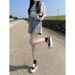 2025s Women's Summer New Versatile Slimming High-Waisted Hip-Hugging Loose Frayed A-Line Hot Pants_ecoleips.com