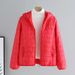 Women's Clothing Korean Style Short Puffer Jacket - Lightweight Slim-Fit Quilted Coat In 12 Colors_ecoleips.com