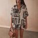 Women's Clothing Short Sleeved Shirt Contrast Color Fashion Women's Clothing Ladies Casual Suit_ecoleips.com