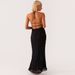 51618 European And American Foreign Trade Women's Backless Pleated Fabric Personality New Breathable Lace-up Ruffle Long_ecoleips.com